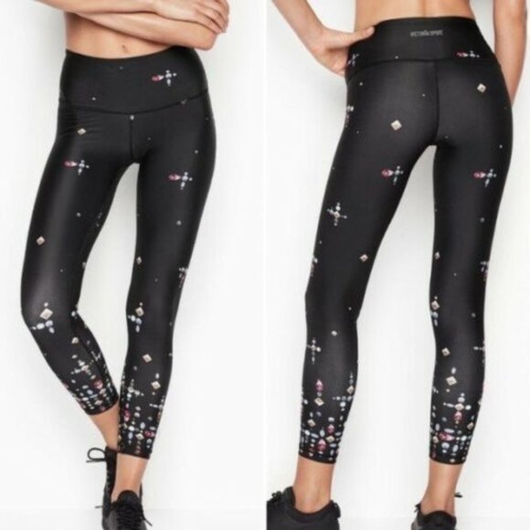 Victoria's Secret Pants - NWT Victoria's Secret Sport Sparkle Shine 7/8 Leggings